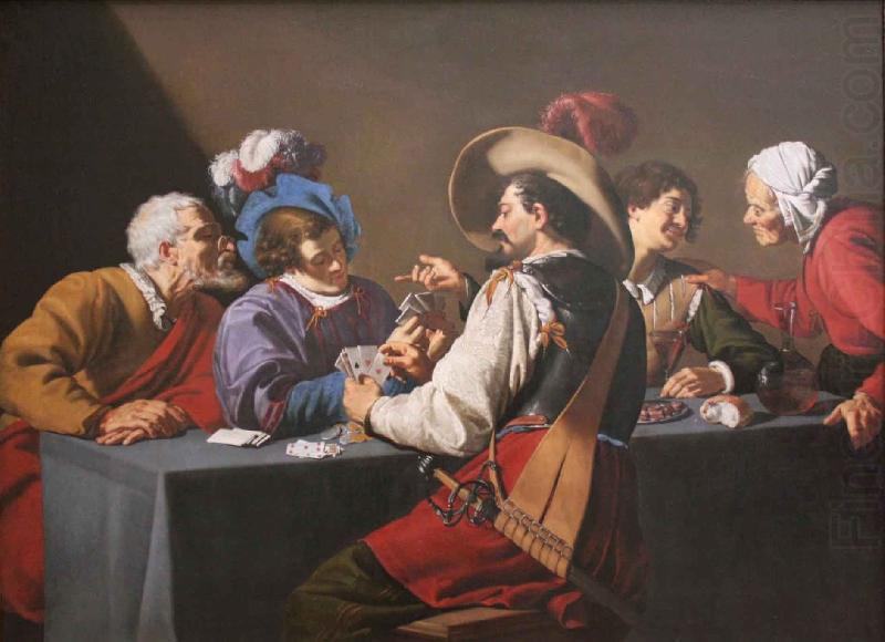 Theodoor Rombouts Playing Cards oil painting picture